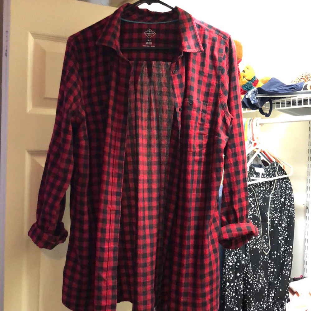 Plaid button down